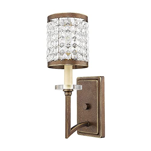 Image of Livex Lighting 50561-64 Gramercy 1-Light Wall Sconce, Hand Painted Palacial Bronze