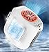 Ventilador de Cintura Portatil Con Hielo Placa de Refrigeración, Ventilador de Cuello Camiseta 13500RPM 10000mAh Recargable,Mini Aire Acondicionado 3 Velocidades para Viajes Playa Trabajo Exterior