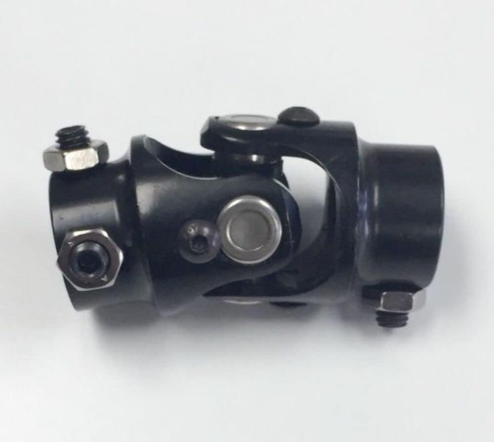 Pirate Mfg Forged Steel Black Universal Single Steering U-Joint 1" DD x 5/8-36 Spline