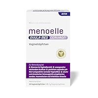 menoelle® OVULA med CERVIRON: Vaginalzäpfchen bei bakterieller Infektion & Pilz. Entzündung u. Scheidentrockenheit. Lindert Ausfluss, Brennen, Juckreiz, Geruch & Schmerzen beim Wasserlassen. 10 Stück.