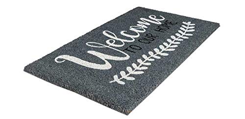 Notrax, Welcome To Our Home, Vinyl-Backed Natural Coir Doormat, Entry Mat For Indoor Or Outdoor Use, 18"X30", C12 (C12S1830Oh) #TOP3