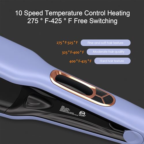 Plancha para cabello JINRI volumen ajustable dual voltaje miniatura 3