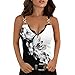 Canotta sexy con stampa slim fit basic, top da donna, sexy, senza maniche, maglietta estiva da donna, a maniche corte, camisole, A92-bianco, M
