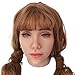 Produktbild U-CHARMMORE Vollgesichts Silikon Crossdress Maske Cosplay Kostümparty Halloween (Farbe 1)