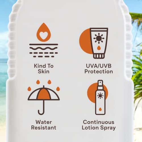 Malibu Sun SPF 15 Continuous Lotion Spray Sunscreen, Vitamin Enriched, Water Resistant, 175ml