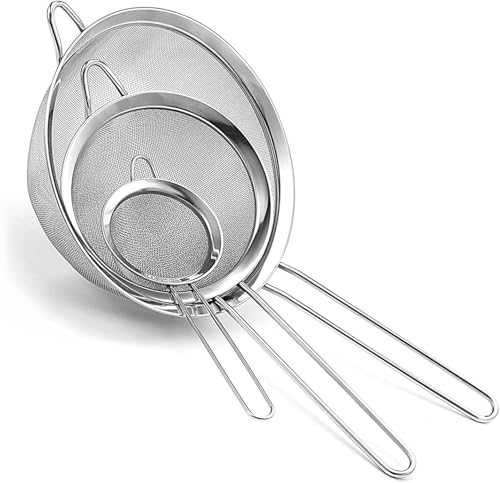 Sieve/Strainer Set of 3 - Marine-Grade Stainless Steel