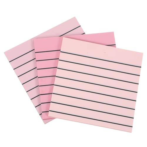 Happyyami グラデーションカラーのかわいいメモパッド 3冊セット 半透明 多機能メモステッカー 日常使い オフィス用