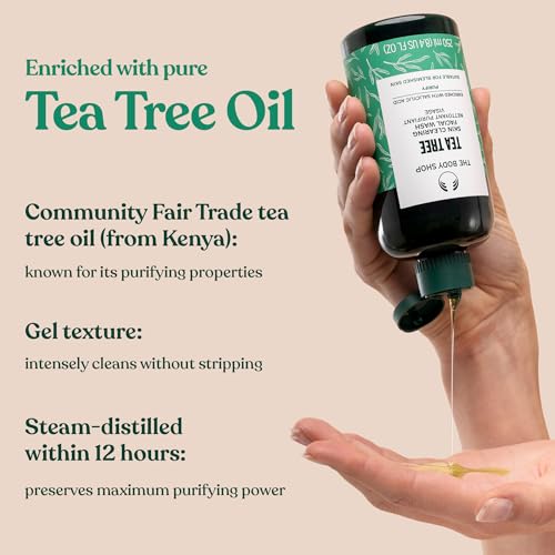The Body Shop Tea Tree Skin Clearing Facial Wash (1x 250ml), Gel-to-Foam Cleanser for Oily, Blemish-Prone Skin, Proven to Visibly Reduce The Appearance of Blemishes, with Tea Tree Oil & Salicylic Acid - Image 2