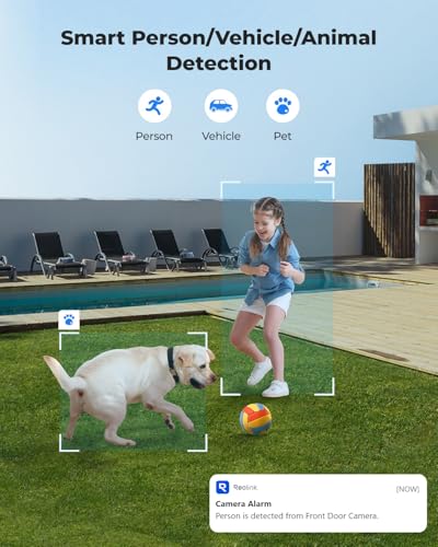 Image of REOLINK RLC-843A - 4K PoE Security Camera with Spotlights, 5X Optical Zoom, Outdoor Camera with Color Night Vision, Two-Way Talk, Human /Vehicle /Animal Detection, IK10 Vandalproof, No PT Supported