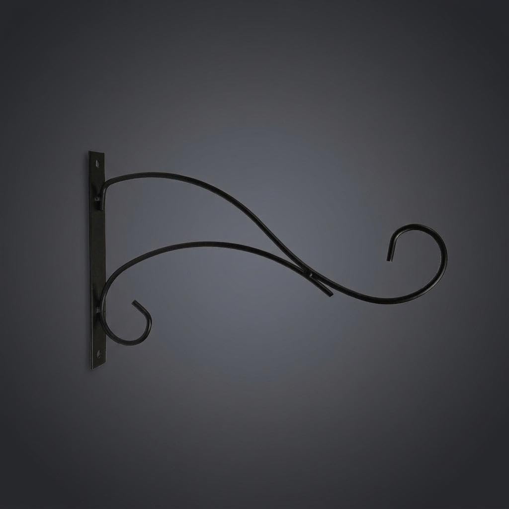 Bird Feeders and Plant Pots Hanging Basket Wall Hooks, Heavy Duty Wrought Iron Wind Chimes and Hanging Hooks, S-Shaped Scroll Plant Hanger, 30cm-image-36