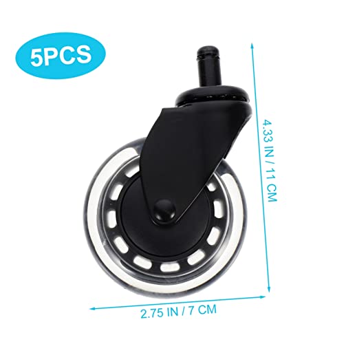 UKCOCO 5 Peças Polia Tapete Rodízios Móveis Rodas Universais Cadeira Rodas Móveis Cadeira Móveis Pol