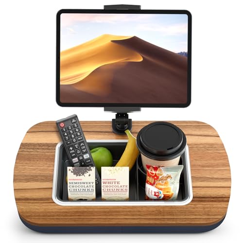 ERGONOV Tablet Pillow Stand for Lap Use,Adjustable iPad Holder with Snack Bowl,360° Rotating Clip for 4.7-13" Kindle,Phone,Tablet.Ideal for Hands-Free Reading and Relaxation on Bed,Couch,Recliner,Gray by ERGONOV - Used condition - Image 8