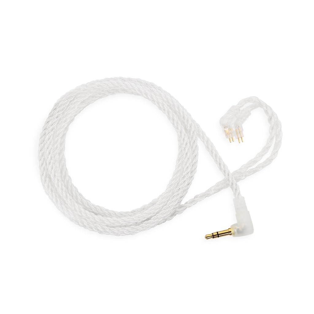 IEM 8 Wire Upgrade Cable | Clear | 2-Pin Connector | by Clear Tune Monitors (Clear, 50" Inch)