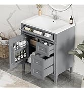 Amazon.com: yoptote 30/36 Inch Bathroom Vanity with Sink,Modern ...
