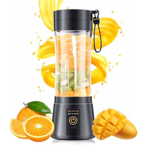 Image of Portable Blender for Smoothies & Shakes - Cordless Personal Size Mini Blender with BAP Free Juice Cup, Quick Squeeze for Sports /Picnic /Home