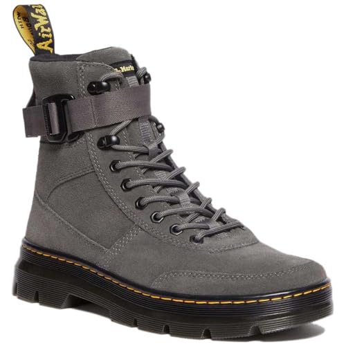 Dr. Martens Unisex Combs Tech Fashion Boot, Gunmetal E.H.