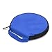 uxcell Blue Zipper Closure Round CD Discs Holder Bag Storage Carry Case Wallet for Car