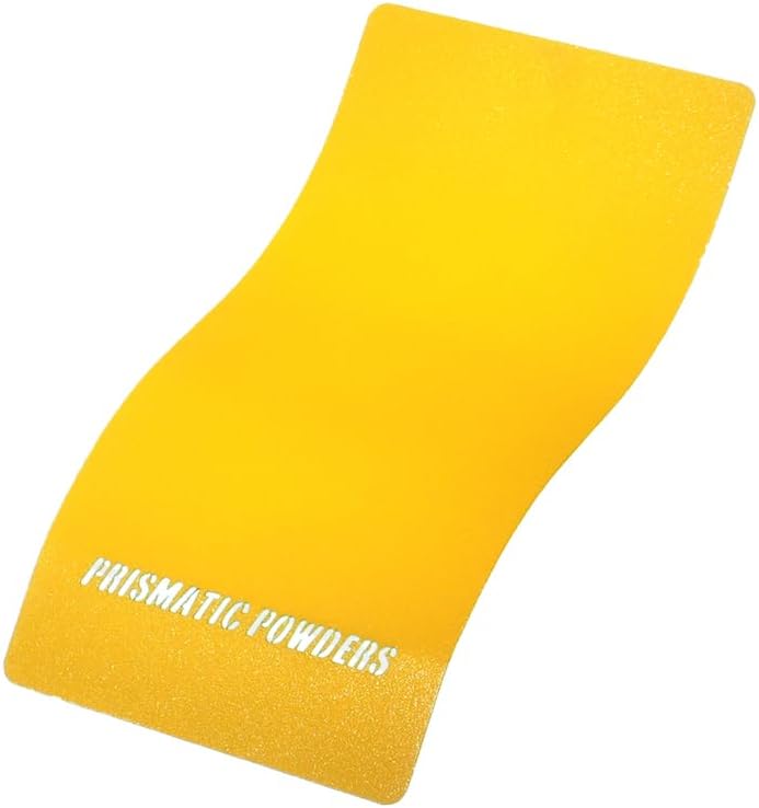 PRISMATIC POWDERS Hot Yellow Texture - Textured Polyester Powder Coating - Satin 1 LB - Durable, High Performance Coating for Automotive Metal, Wheels, Parts - Made in USA - (PTB-10486)