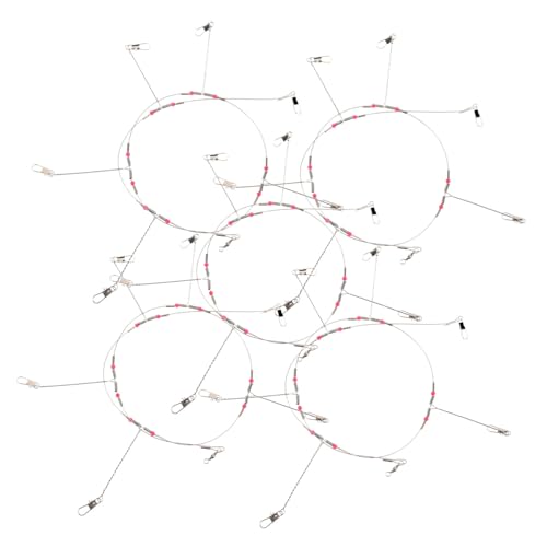 BESPORTBLE Stainless Steel Balance String Hook for Fishing Anti-Tangle Leader Wire Rigs Heavy Duty Outdoor Tackle Set