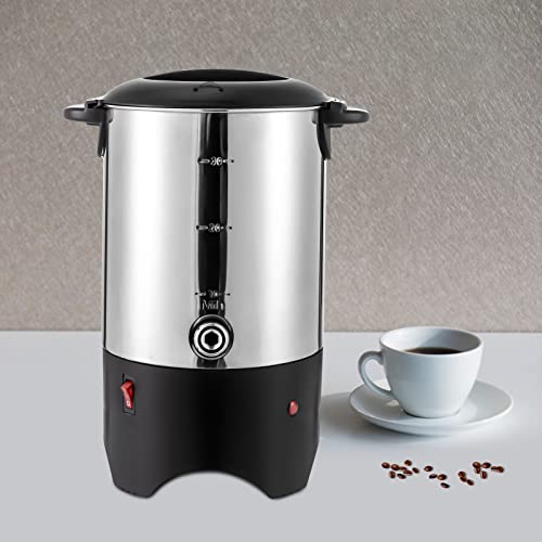 Cafetera eléctrica automática de acero inoxidable con 30 tazas 5.2 L