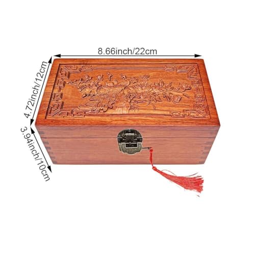 Boîte en bois de palissandre extra large 22cm, idée cadeau idéal - 3