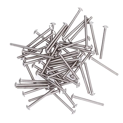 Halbrundschrauben Innensechskantschrauben, Flanschschrauben mit Halbrundkopf Breitere Auflagefläche Fester Edelstahl A2‑70 für nasse Umgebungen(M3*30MM)