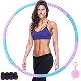 ❤Peso ajustable - Dependiendo del peso y ejercicio, puede llenar el hula hoop con arena, bolas de acero u otros objetos, puede montar el circuito de fitness como desee.