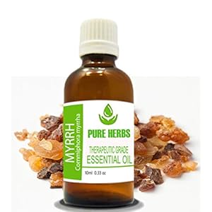 Pure Herbs Mirre (COMMIPHORA MYRRHA) Pure & natuurlijke therapeutische kwaliteit etherische olie 10ml