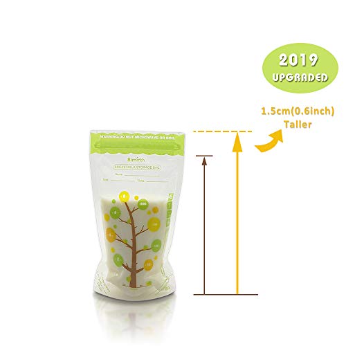 112 PCS Sacos Frescos de Armazenamento de Leite Materno 200 ML Capacidade de Material, Seguro Armaze