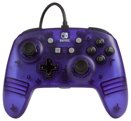 Manette Filaire Améliorée pour Nintendo Switch - violet gelé