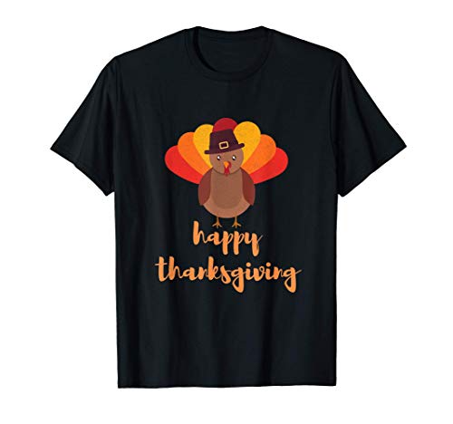 Turkey Shirt Fall Clothes Happy Thanksgiving Day Maglietta