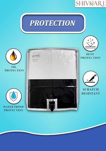 Image of Body Protective Cover Compatible With HUL Pureit Marina Prime Mineral RO+MF, Marina Pro Mineral RO+UV Water Purifier, White, UV-resistant Cover, Lightweight & Durable, Easy installation