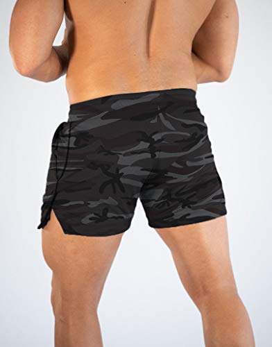 Image of FLYFIREFLY Men's Gym Workout Shorts Running Lightweight Athletic Short Pants Bodybuilding Training