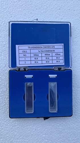 Image of WKM Glass Cuvette Spectrometer Cell Cuvette Laboratory Glassware 10 mm - 1 Box (2 Psc)