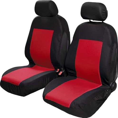 Housses de siège START Saturn noir et rouge pour protection auto