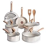Everyday Cooking with Reduced Eco Impact: Made with a 100% recycled aluminum body to help reduce your environmental impact, and featuring T-fal’s GoCeram ceramic non-stick surface that needs little to no oil for healthier cooking All You Need: This c...