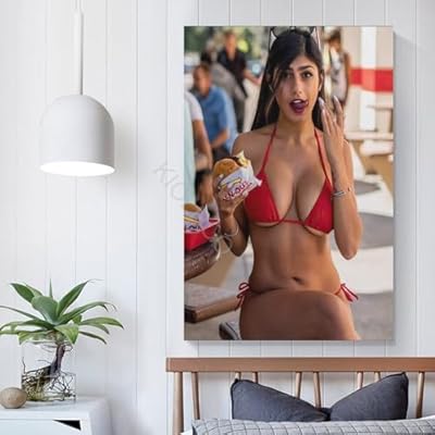 KIOLPCQ Mia Khalifa Sexy Pornstar Actress Poster (8) Taiwan