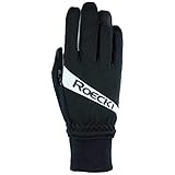 reflektierende Designelemente Roeckl Rofan Winter Fahrrad Handschuhe schwarz/weiß 2021: Größe: 7