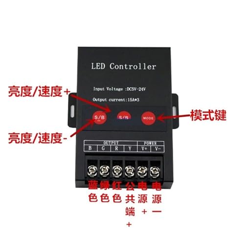 Controlador LED RGB 45A con amplificador de alta potencia para mantener el brillo de tus tiras 3