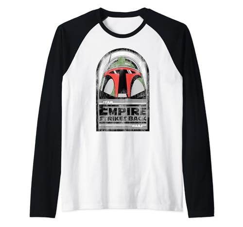 T-shirt Star Wars The Empire Strikes Back Boba Fett Raglan Homme
