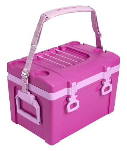 Image of Stanley Adventure Outdoor Cooler 24 qt | Heavy Duty Outdoor Camping Cooler with Easy Carry Top Handle | BPA-Free | Dark Blossom
