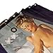 FUNNY KIDS' HOME Sexy Naked Pretty Girl Bathing - Vintage Retro Pin Up Girls Bathroom Shower Curtain Body Art Canvas Painting Style Waterproof Polyester Fabric 66(w) x72(h) Rings Included