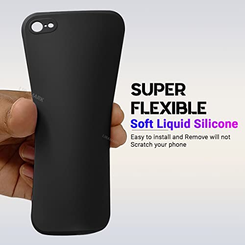 Image of LIRAMARK Silicone Soft Back Cover Case for Apple iPhone 6 / iPhone 6s (Silicone Black)