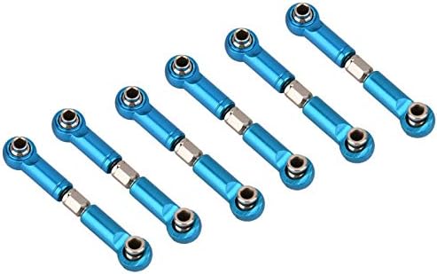 Miniatura 8 de Servo enlace de dirección a control remoto, piezas de actualización de camión a control remoto, juego de varillas de acoplamiento de dirección de