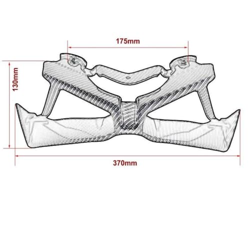 Kit de becquet avant nu moto aspect carbone pour MT09 SP - 2
