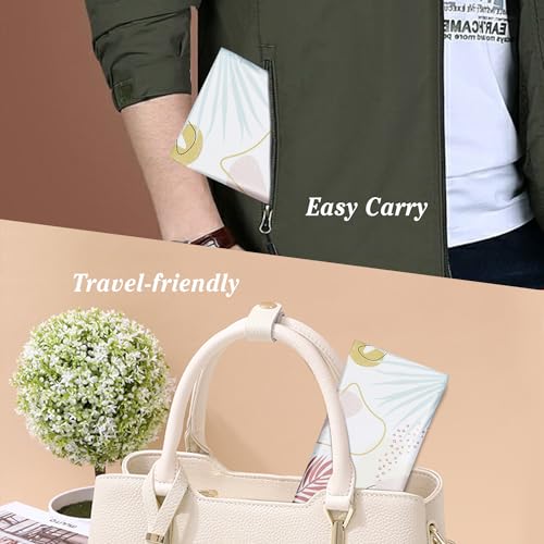 Image of MoKo Squeeze Top Glasses Pouch, Portable Leather Soft Sunglasses Case Anti-Scratch Eyeglasses Bag Goggles Sleeve
