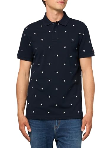 Image of Tommy Hilfiger Men's Short Sleeve Polo Shirts in Regular Fit With Stretch and Organic Pique Cotton