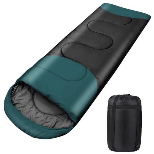 Schlafsack Outdoor für Camping 3 Jahreszeiten Erwachsene Schlafsack 2 in 1 Funktion Deckenschlafsäcke Warm Leichtgewichtig Wasserdicht für Rucksackreisen Wandern und Reisen