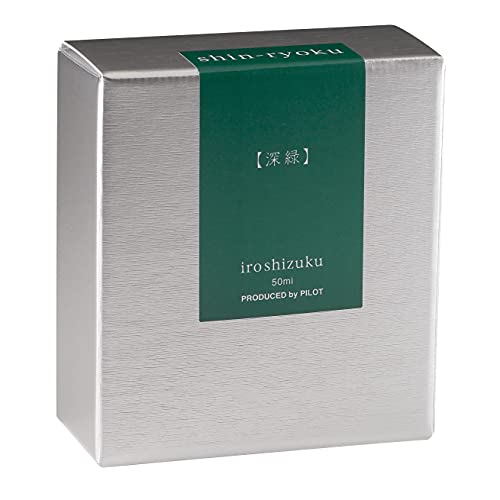 Pilot Iroshizuku Bottled Fountain Pen Ink, Shin-Ryoku, Forest Green (Dark Green) 50Ml Bottle (69214), Deep Green #TOP2