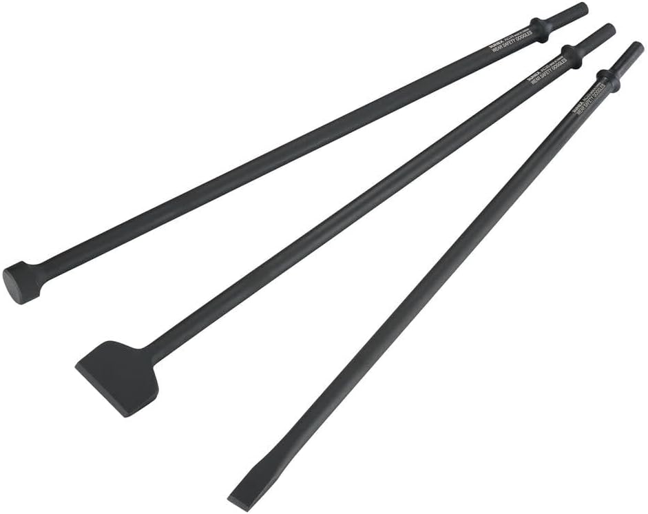 Sunex Tools - Juego de cinceles neumáticos largos de 3 piezas